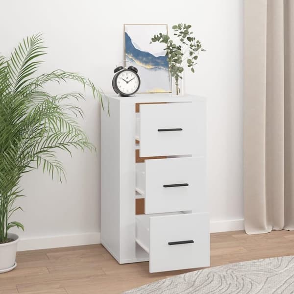 vidaXL Skåp vit 40x33x70 cm konstruerat trä