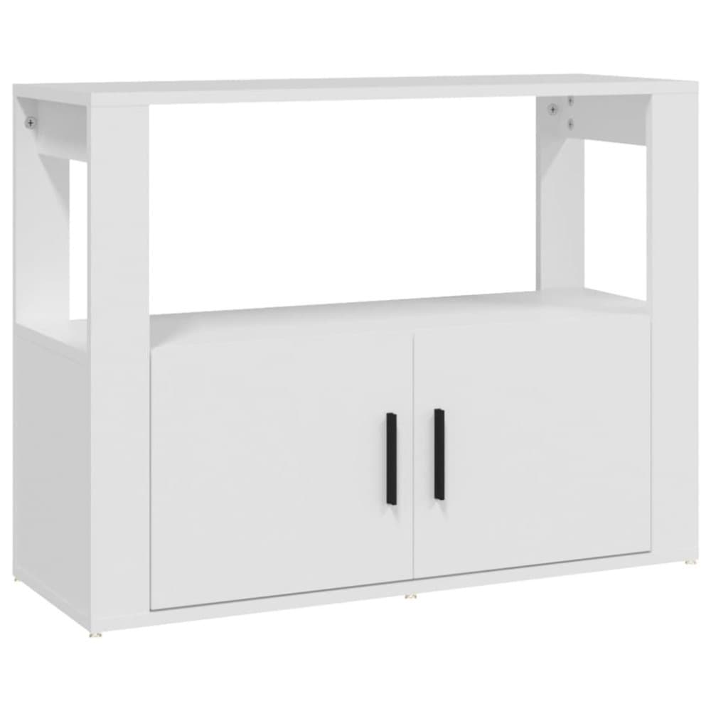 vidaXL Skåp vit 80x30x60 cm konstruerat trä