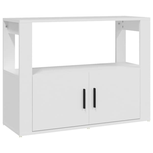 vidaXL Skåp vit 80x30x60 cm konstruerat trä