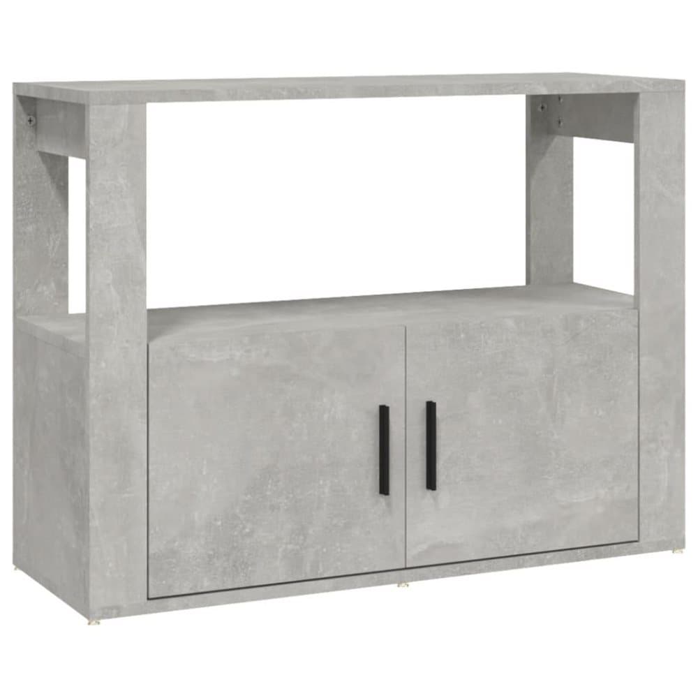 vidaXL Skåp betonggrå 80x30x60 cm konstruerat trä