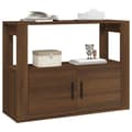 Miniatyrbilde 4 av 11: vidaXL Skjenk brun eik 80x30x60 cm konstruert tre