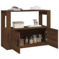 Miniatyrbilde 5 av 11: vidaXL Skjenk brun eik 80x30x60 cm konstruert tre