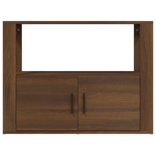 vidaXL Skjenk brun eik 80x30x60 cm konstruert tre