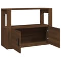 Miniatyrbilde 7 av 11: vidaXL Skjenk brun eik 80x30x60 cm konstruert tre