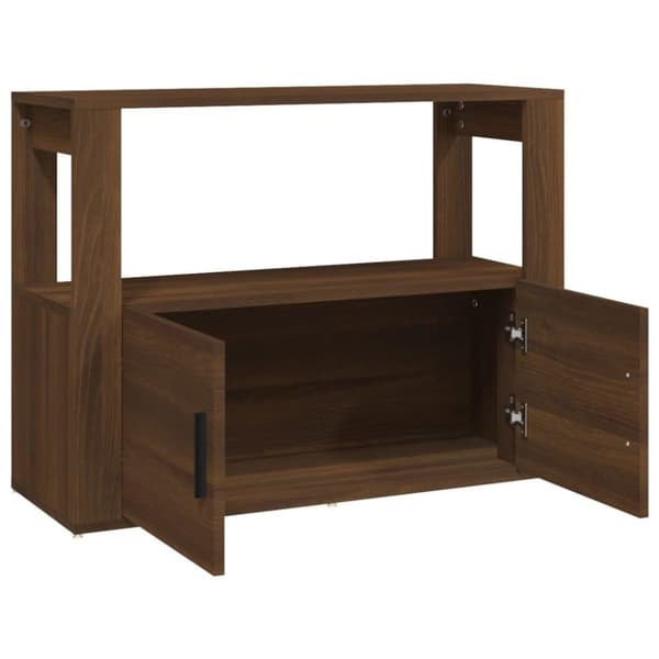 vidaXL Skjenk brun eik 80x30x60 cm konstruert tre