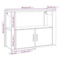 Miniatyrbilde 10 av 11: vidaXL Skjenk brun eik 80x30x60 cm konstruert tre