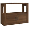 Miniatyrbilde 1 av 11: vidaXL Skjenk brun eik 80x30x60 cm konstruert tre