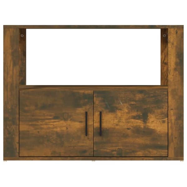 vidaXL Skjenk røkt eik 80x30x60 cm konstruert tre
