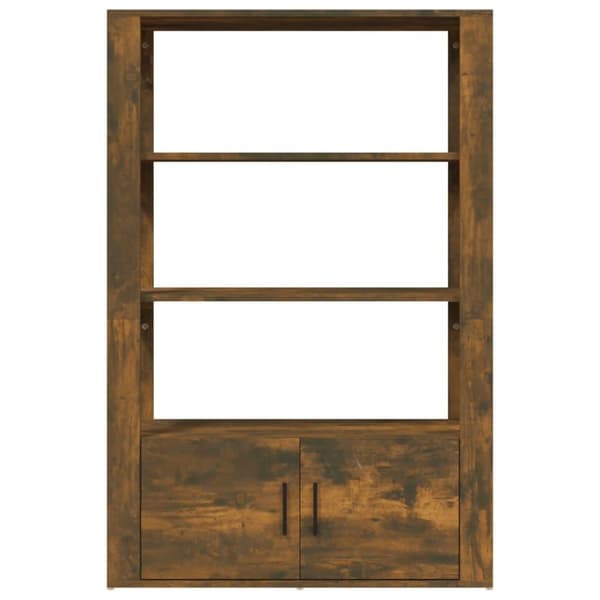 vidaXL Sidobord rökfärgad ek 80x30x119,5 cm konstruerat trä