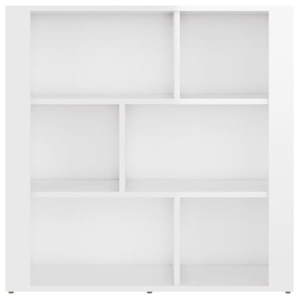 vidaXL Skjenk høyglans hvit 80x30x80 cm konstruert tre