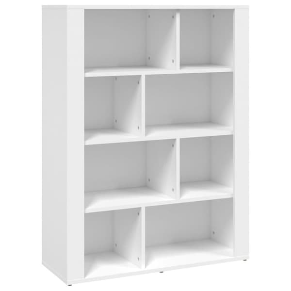 vidaXL skænk 80x30x106 cm konstrueret træ hvid