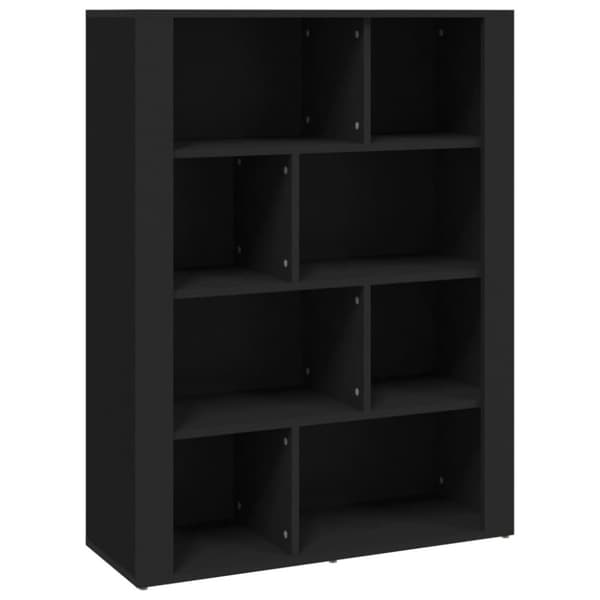 vidaXL Skänk svart 80x30x106 cm konstruerat trä