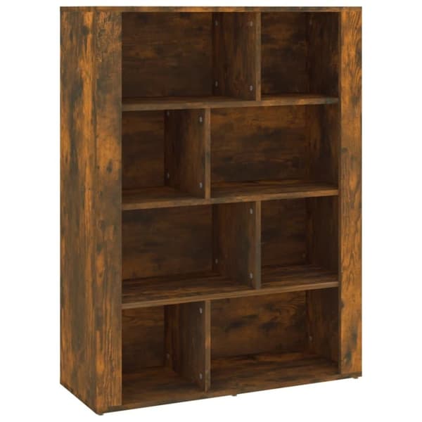 vidaXL Skjenk røkt eik 80x30x106 cm konstruert tre