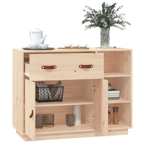 vidaXL Skjenk 98,5x40x75 cm heltre furu