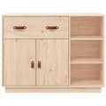 Miniatyrbilde 6 av 11: vidaXL Skjenk 98,5x40x75 cm heltre furu