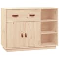 Miniatyrbilde 2 av 11: vidaXL Skjenk 98,5x40x75 cm heltre furu