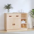 Miniatyrbilde 1 av 11: vidaXL Skjenk 98,5x40x75 cm heltre furu