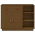 Miniatyrbilde 5 av 11: vidaXL Skjenk honningbrun 98,5x40x75 cm heltre furu