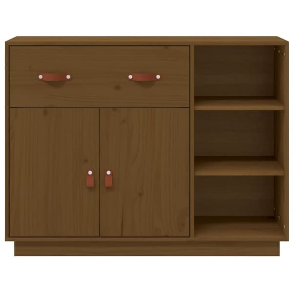 vidaXL Skjenk honningbrun 98,5x40x75 cm heltre furu