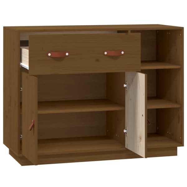 vidaXL Skjenk honningbrun 98,5x40x75 cm heltre furu