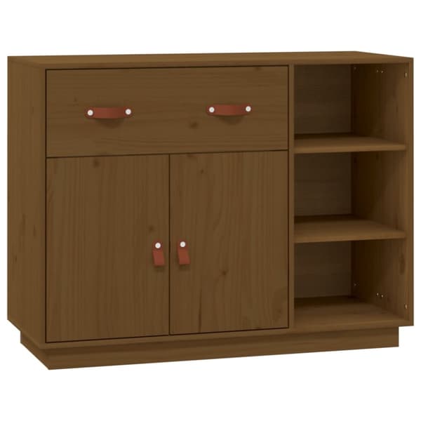 vidaXL Skjenk honningbrun 98,5x40x75 cm heltre furu