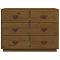 Miniatyrbilde 5 av 10: vidaXL Skjenk honningbrun 100x40x75 cm heltre furu