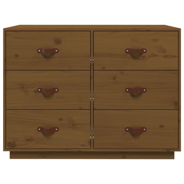 vidaXL Skjenk honningbrun 100x40x75 cm heltre furu