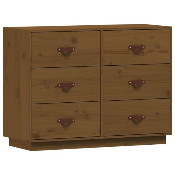 vidaXL Skjenk honningbrun 100x40x75 cm heltre furu