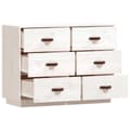 Miniatyrbilde 6 av 10: vidaXL Skjenk hvit 100x40x75 cm heltre furu