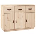 Miniatyrbilde 1 av 11: vidaXL Skjenk 100x40x75 cm heltre furu