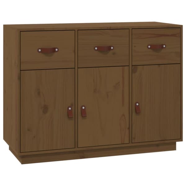 vidaXL Skjenk honningbrun 100x40x75 cm heltre furu