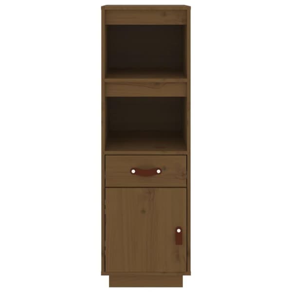 vidaXL Highboard honningbrun 34x40x108,5 cm heltre furu