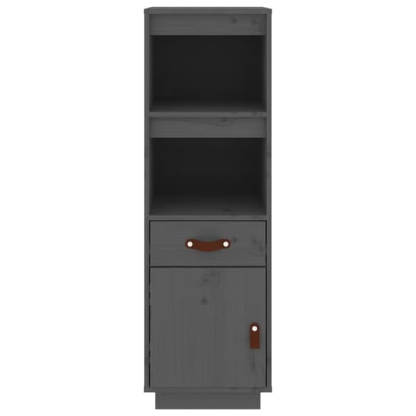 vidaXL Highboard grå 34x40x108,5 cm heltre furu