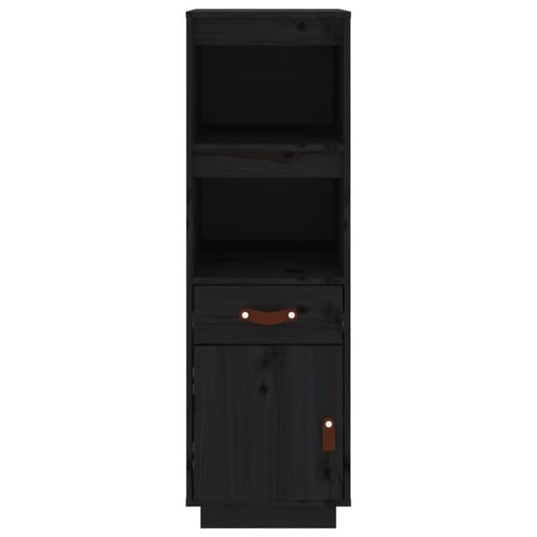 vidaXL Highboard svart 34x40x108,5 cm heltre furu