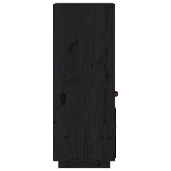 vidaXL Highboard svart 34x40x108,5 cm heltre furu