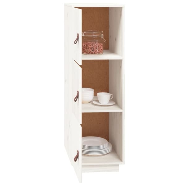 vidaXL Highboard hvit 34x40x108,5 cm heltre furu