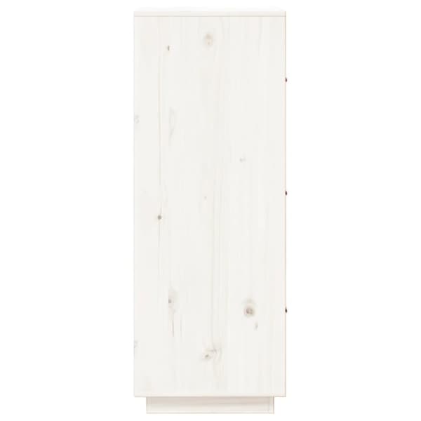 vidaXL Highboard hvit 34x40x108,5 cm heltre furu