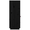 Miniatyrbilde 8 av 11: vidaXL Highboard svart 67x40x108,5 cm heltre furu