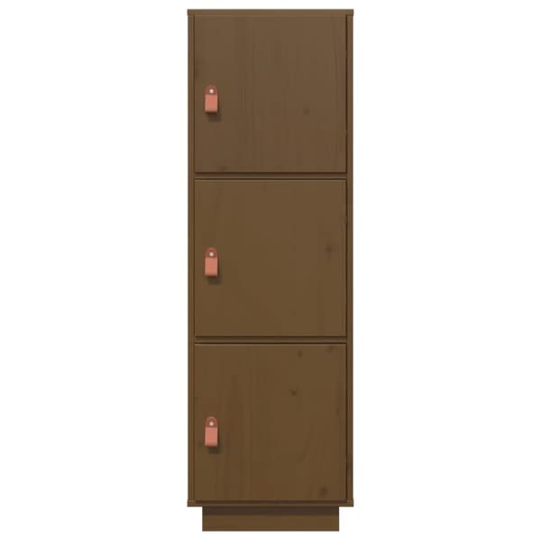 vidaXL Highboard honningbrun 34x40x108,5 cm heltre furu