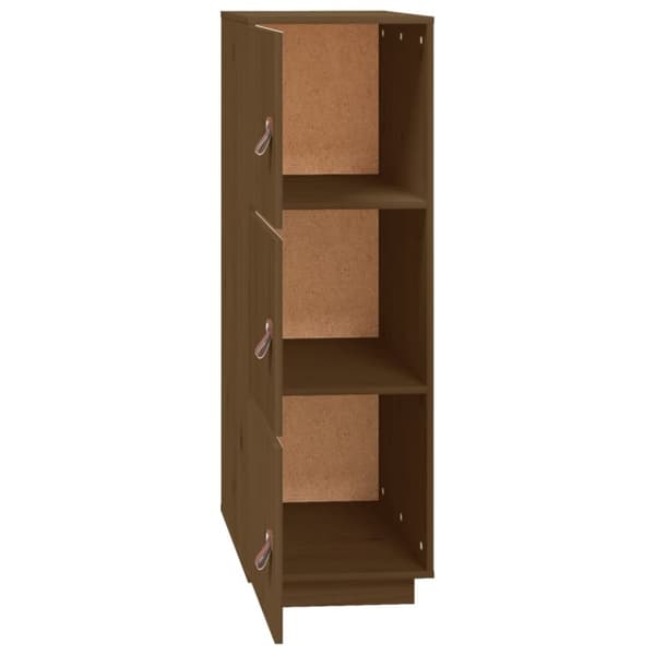 vidaXL Highboard honningbrun 34x40x108,5 cm heltre furu