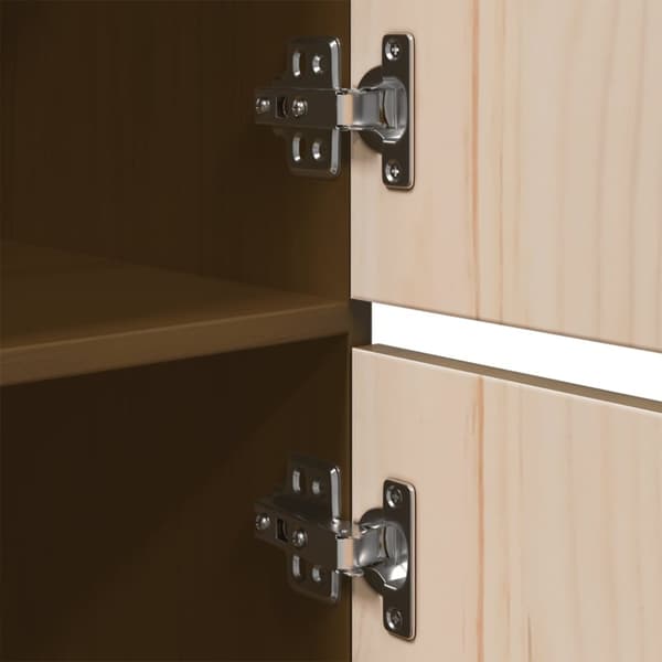 vidaXL Highboard honningbrun 34x40x108,5 cm heltre furu