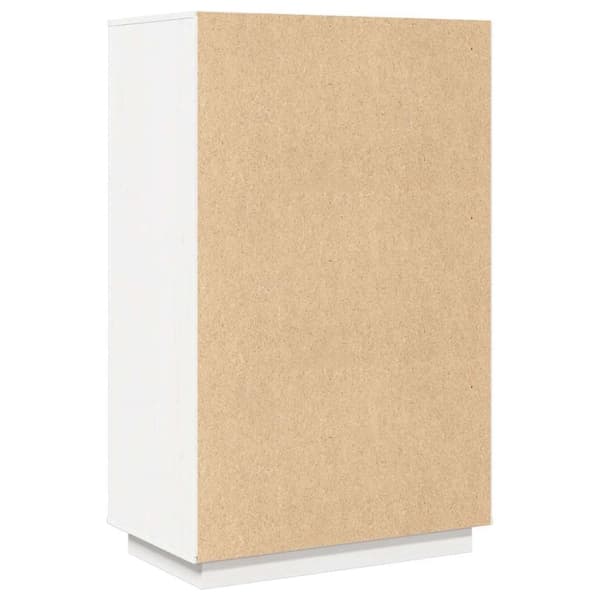 vidaXL Highboard hvit 67x40x108,5 cm heltre furu