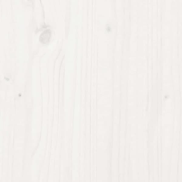 vidaXL Highboard hvit 67x40x108,5 cm heltre furu