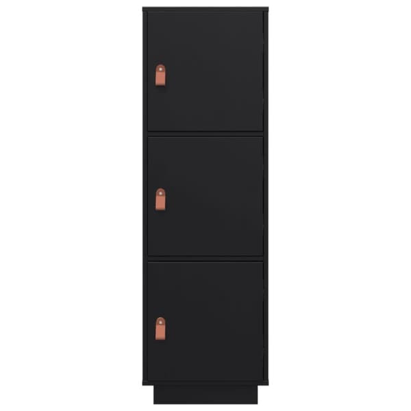 vidaXL Highboard svart 34x40x108,5 cm heltre furu