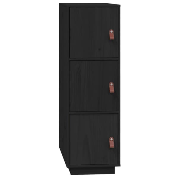 vidaXL Highboard svart 34x40x108,5 cm heltre furu