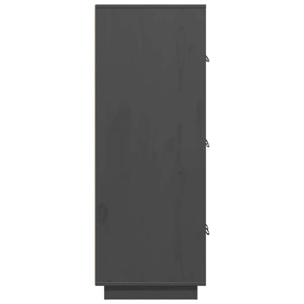 vidaXL Highboard grå 67x40x108,5 cm heltre furu