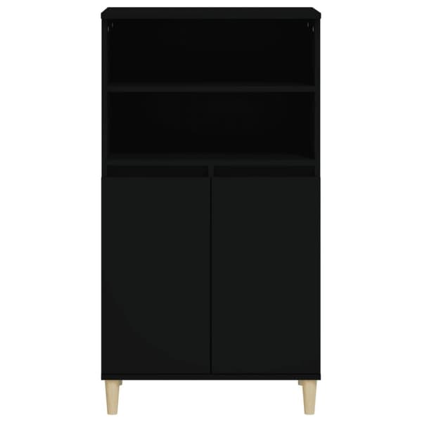 vidaXL Highboard svart 60x36x110 cm konstruert tre