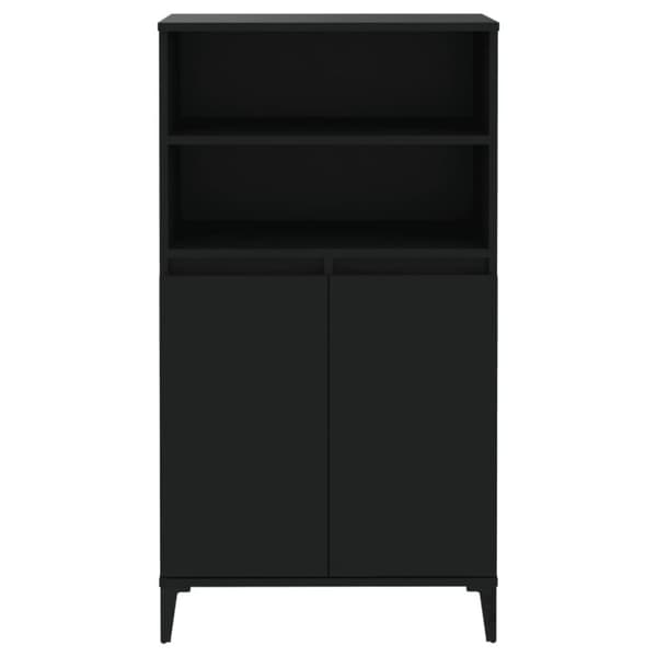 vidaXL Highboard svart 60x36x110 cm konstruert tre
