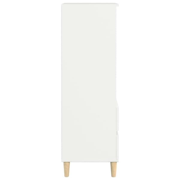 vidaXL Highboard hvit 40x36x110 cm konstruert tre