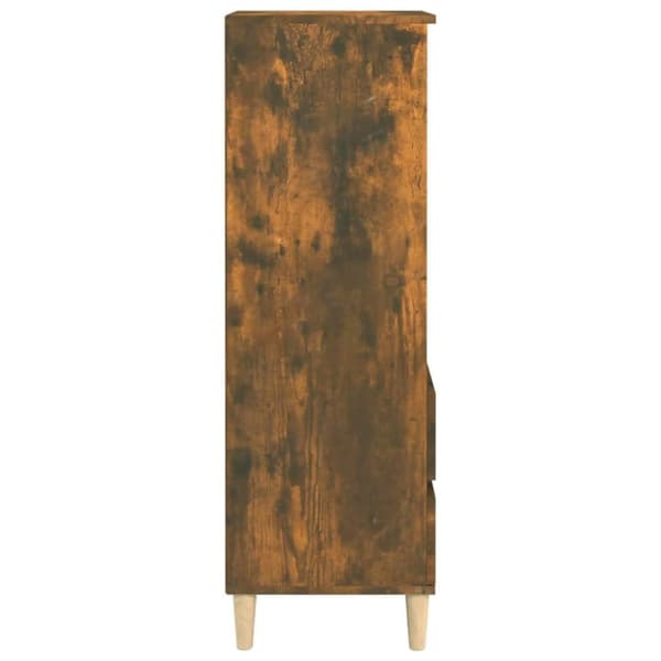 vidaXL Highboard røkt eik 40x36x110 cm konstruert tre